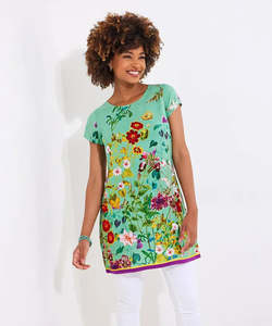 Tunics 1: Summer Fun Floral Tunic | Green