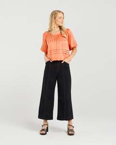 Blouses Shirts: Sophie Top | Apricot | Et Alia