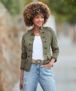 New Arrivals: Marcie Cotton Military Jacket | Joe Browns