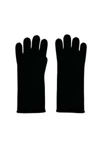 Cashmere Gloves: Cashmere Fine Knit Gloves - Black