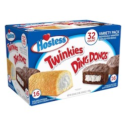Baked Goods: Hostess Twinkies & Ding Dong 32pk