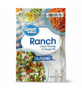 Dressings: Great Value Ranch Dressing Mix 1oz