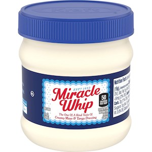Dressings: Kraft Miracle Whip 8oz/236ml
