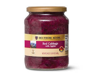 Pickles Relish: Deutsche Kuche Red Cabbage with Apples 24oz/680g