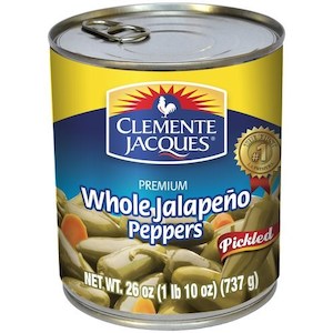 Canned Food: Clemente Jacques Whole Jalapeno peppers 26oz/737g