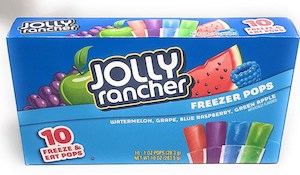 Desserts: Jolly Rancher Freezer Pops 10pk 10oz/283g