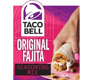 Seasonings 1: Taco Bell Original Fajita Seasoning Mix 1.4oz/39g (Best by 27 Apr 2025)