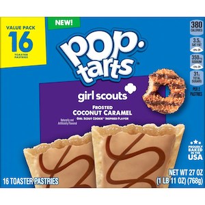 Pop Tarts - 16pk Girl Scouts Frosted Coconut Caramel 27oz/768g