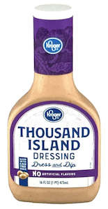 Dressings: Kroger Thousand Island Dressing 16floz (Best by May 2025)