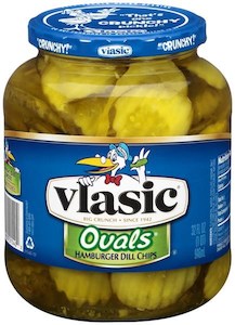 Vlasic Ovals Hamburger Dill Chips  24floz/710ml