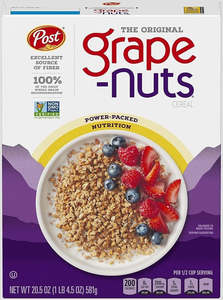 Post Grape Nuts Cereal 20.5g/581g