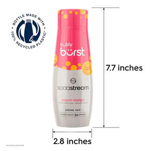 Soda Stream Bubly Burst Peach Mango mix 14.9floz/440ml