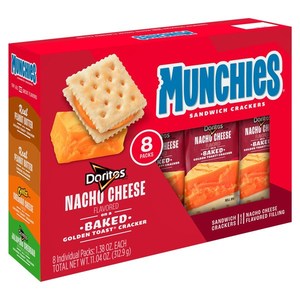 Nibbles Snacks: Munchies Sandwich Crackers Doritos Nacho Cheese 8pk