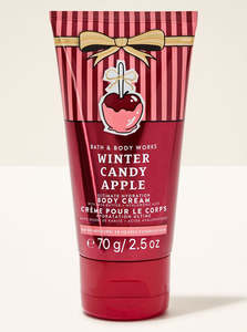 Personal Care: B&BW Body Cream Travel Winter Candy Apple by Bath & Body Works 2.5oz/70g