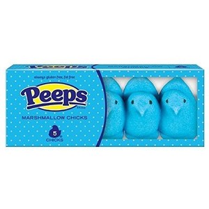Peeps Chicks Blue 5pk 1.5oz/42g