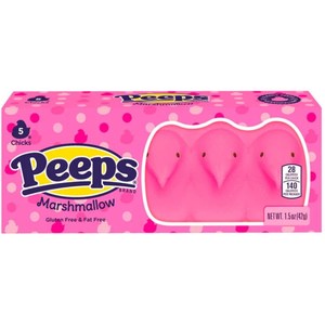 Peeps Chicks Pink 5pk 1.5oz/42g