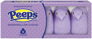 American Test Collection: Peeps Chicks Lavender 5pk 1.5oz/42g