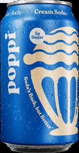 Beverages: Poppi Prebiotic Soda Cream Soda 12floz/355ml