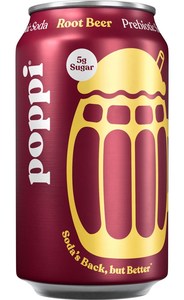 Beverages: Poppi Prebiotic Soda Root Beer 12floz/355ml