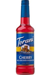 Beverages: Torani Cherry Sugar Free Syrup 750ml