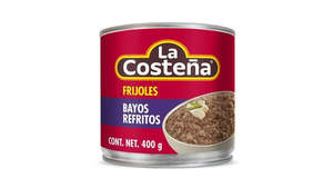 Meals: La Costena Refried Bayo Beans (Frijoles Bayos Refritos) 400g