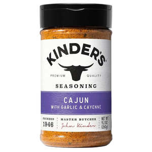 Seasonings 1: Kinders Cajun with garlic & cayenneSeasoning 9.2oz/260g