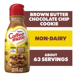 Dietary Specific Range Test Collection: Nestle Coffee Mate Liquid Creamer Tollhouse Brown Butter Chocolate Chip Cookie 32oz