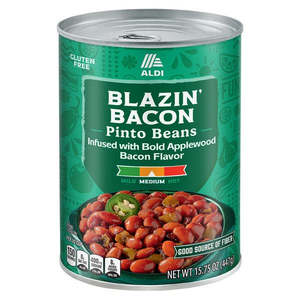 Aldi Blazin Bacon Pinto Beans 15.75oz/447g