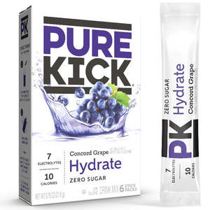 Pure Kick Hydrate Concord Grape Singles to Go 6pk STG 0.63oz/18g