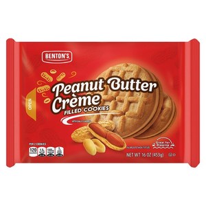 Bentons Peanut Butter Creme Cookies 16oz/453g