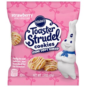 Pillsbury Soft Baked Mini Strawberry Strudel Cookies 1.5oz/42g
