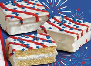 Baked Goods: Little Debbie Red White & Blue Cake 2pk