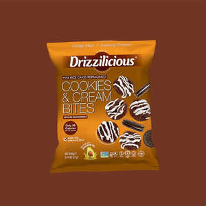 Drizzilicious Mini Rice Cakes Cookies & Cream 0.74oz/21g