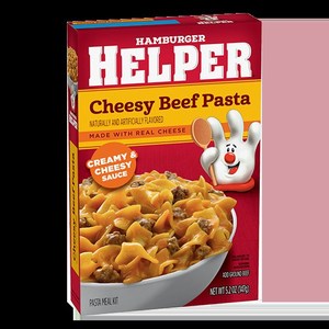 Meals: Hamburger Helper Cheesy Beef Pasta (add meat) 5.2oz