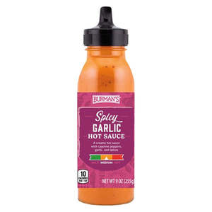 Burmans Hot Sauce Spicy Garlic 9oz/255g