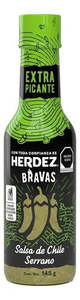 Herdez Bravas Salsa de Chile Serrano 145g