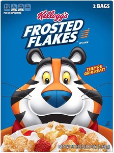Breakfast: Kelloggs Frosted Flakes 2 Bags 55oz