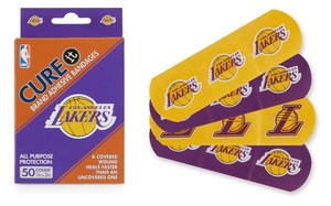 CureIt NBA Bandaids Adhesive Bandages Los Angeles Lakers 50pk