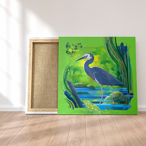 Products: The Local Heron - Original Painting Artismita