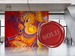 Products: Ganesha Writing Mahabharata - Original Painting Artismita