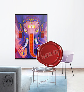 Gajanan - The Universe - Original Painting Artismita