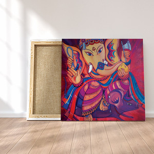 Products: Mushkavahana - Ganesha & his Mouse - Original Painting Artismita