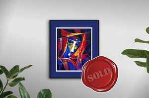 Products: Woman By The Tribal Fire - Original Painting Artismita