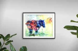 A Filly's Foal - Original Acrycycle Painting Artismita