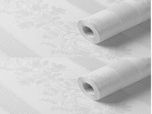 Wall Paper: White Flower Pattern  Wallpaper self adheresive 0.45*5 m