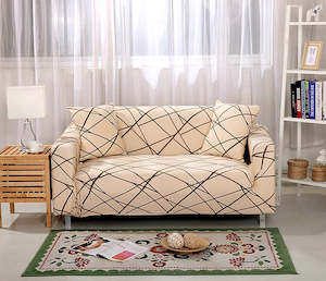 Sofa Cover: 1 Seat  Sofa Cover Cotton Elastic Sofa Slipcovers Corner Cover