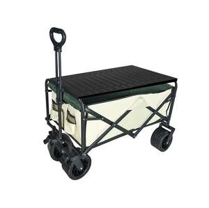 Garden Outdoor: Collapsible Outdoor Utility Folding Beach Wagon Heavy Duty