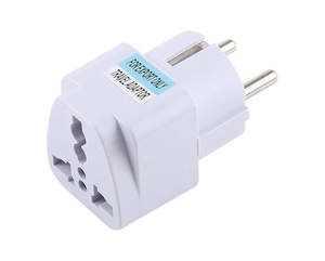 Others: Portable Universal German Plug to Universal  Power Socket Travel Charger Adapter