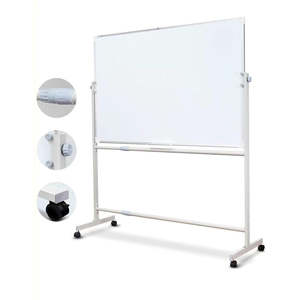 Others: Mobile Dry Erase White Board Metal castors 150 x 100 cm