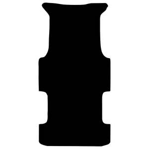 Rubber Van Mats: Rubber Van Mat to fit Toyota HiAce SLWB April 2005 to May 2019